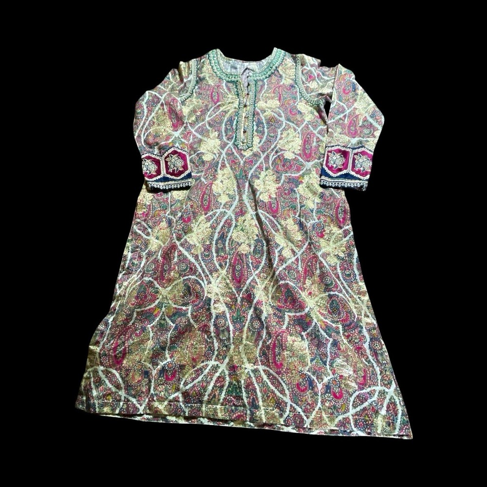 ETHNIC Women's Size M Multi-Color Cotton Kurtas/Kurti Kurta Tunic Top